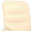 vidaXL Sill&oacute;n de masaje de cuero sint&eacute;tico crema