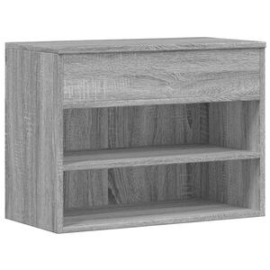 vidaXL Zapatero madera contrachapada gris Sonoma 60x30x45 cm
