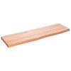 vidaXL Estante pared madera roble tratada marr&oacute;n claro 100x30x(2-4) cm