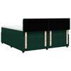 vidaXL Cama box spring con colch&oacute;n terciopelo verde oscuro 180x200 cm