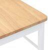 vidaXL Sillas de comedor 2 unidades madera maciza de caucho blanco