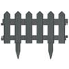 vidaXL Bordes de jard&iacute;n 25 unidades PP antracita 10 m