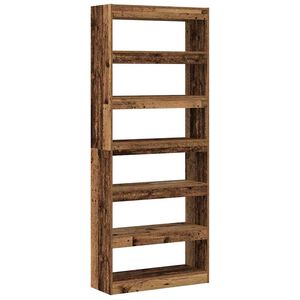 vidaXL Librer&iacute;a 6 niveles 80 x 30 x 198 cm Madera de ingenier&iacute;a