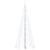 vidaXL &Aacute;rbol de Navidad con poste de metal 1400 LEDs blanco fr&iacute;o 5 m