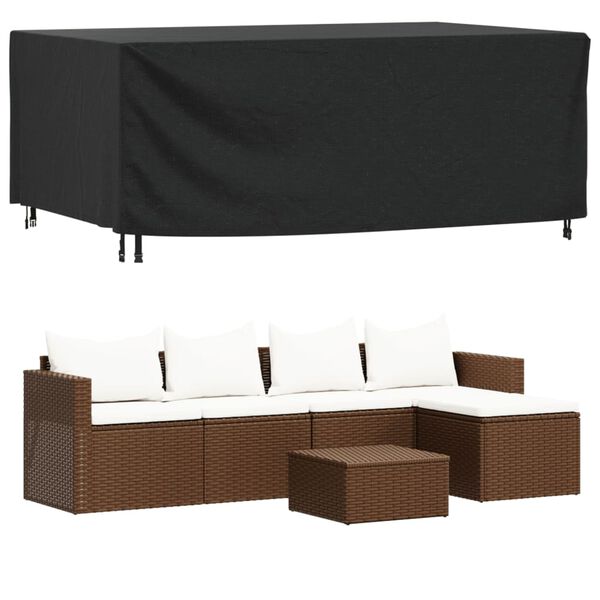 vidaXL Cubiertas muebles jard&iacute;n 2 uds impermeable 420D 240x140x90 cm