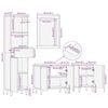 vidaXL Juego de Muebles de Baño con cajón con puerta 4 pcs Marrón miel