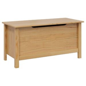 vidaXL Caja de Almacenamiento HILL Marr&oacute;n miel 90 x 40 x 45 cm