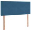 vidaXL Cama con almacenamiento Azul Oscuro 120 x 200 cm Terciopelo
