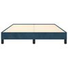 vidaXL Estructura de cama sin colch&oacute;n terciopelo azul oscuro 140x190cm
