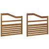 vidaXL Apoyabrazos 2 pcs Marr&oacute;n 79 x 4 x 73 cm Madera de ingenier&iacute;a