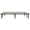 vidaXL Estructura de cama sin colchón metal negro 120x200 cm