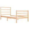 vidaXL Estructura de cama madera maciza de pino 90x190 cm
