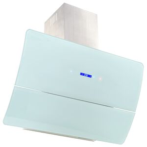 vidaXL Campana extractora pared 90 cm acero inoxidable 756 m&sup3;/h blanco
