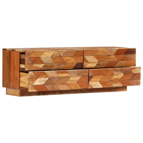 vidaXL Mueble para TV de madera maciza reciclada 120x30x40 cm