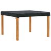 vidaXL Cubierta de Mesa Liso Negro 142 x 142 x 15 cm tela