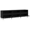 vidaXL Mueble de TV Roble Negro 150 x 30 x 45 cm Madera de ingeniería