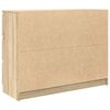 vidaXL Aparador de madera contrachapada roble sonoma 100x35x76 cm