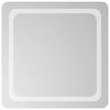 vidaXL Espejo de ba&ntilde;o LED Transparente 60 x 60 cm vidrio templado
