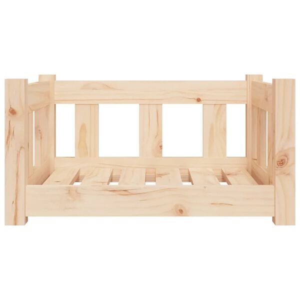 vidaXL Cama para perros madera maciza de pino 55,5x45,5x28 cm