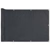 vidaXL Pantalla de privacidad de balc&oacute;n PVC gris antracita 300x90 cm