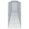 vidaXL Cesta de gaviones con cubierta hierro galvanizado 900x100x200cm