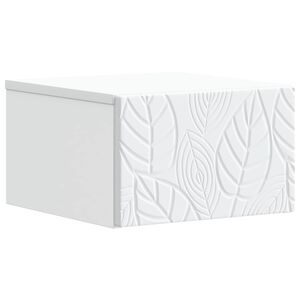 vidaXL Mesita de Noche de Pared Blanco 49 x 34,5 x 20 cm