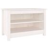 vidaXL Zapatero madera de pino maciza blanco 70x38x45,5 cm