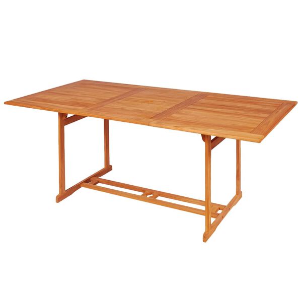 vidaXL Comedor de jard&iacute;n 7 piezas con cojines madera maciza de teca
