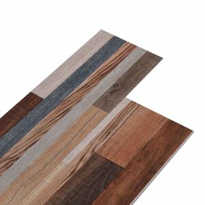 vidaXL Laminas de Suelo de PVC Autoadhesivas Multicolor 30,5 x 61 cm