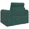 vidaXL Sof&aacute; cama Verde oscuro 98 x 71 x 83 cm Terciopelo