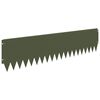 vidaXL Borde de C&eacute;sped 10 pcs 103 x 25 cm Acero Verde oliva