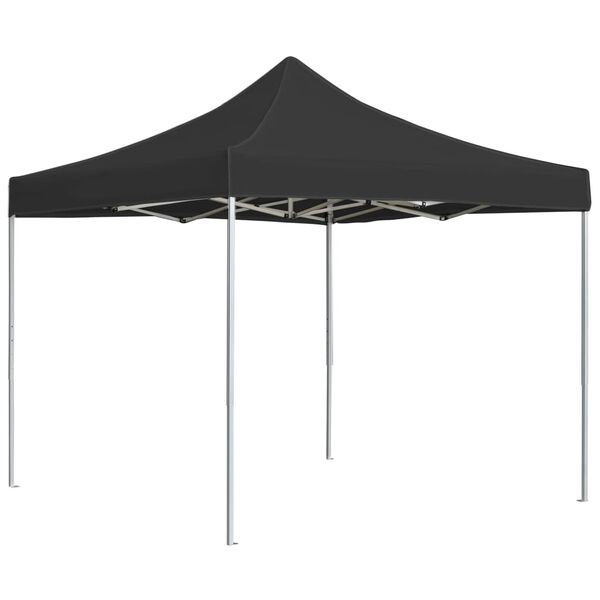 vidaXL Carpa plegable profesional de aluminio antracita 3x3 m