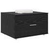 vidaXL Gabinete con cajones con rueda Negro 55 x 45 x 33.5 cm