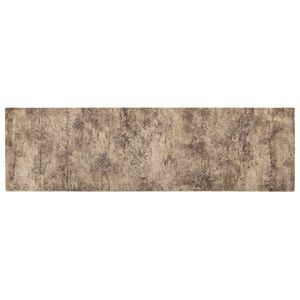 vidaXL Alfombra de cocina Hormig&oacute;n marr&oacute;n 150 x 45 cm 100% Poliamida