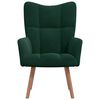 vidaXL Sill&oacute;n de relax de terciopelo verde oscuro