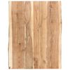 vidaXL Superficie de mesa de madera maciza de acacia 80x(50-60)x3,8 cm