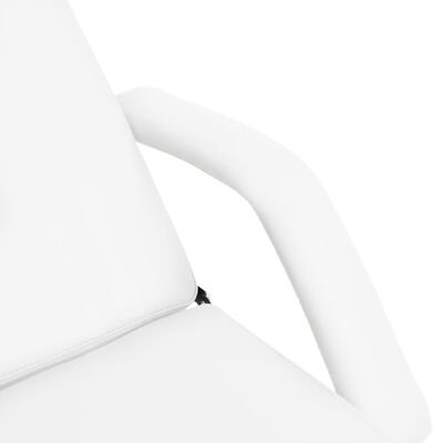 vidaXL Camilla de masaje blanca 180x62x(86,5-118) cm