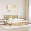 vidaXL Estructura de cama Roble Sonoma 180 x 200 cm Madera Ingenieril