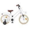 vidaXL Bicicleta Infantil 12 Pulgadas para 2-4 a&ntilde;os Blanco