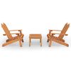 vidaXL Juego de muebles de jard&iacute;n Adirondack 3 piezas madera acacia