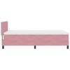 vidaXL Cama tipo Box Spring con colch&oacute;n Rosa 90 x 200 cm Terciopelo