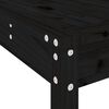 vidaXL Juego de comedor de jardín 5 piezas madera maciza pino negro