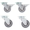vidaXL Ruedas giratorias 4 unidades 50 mm