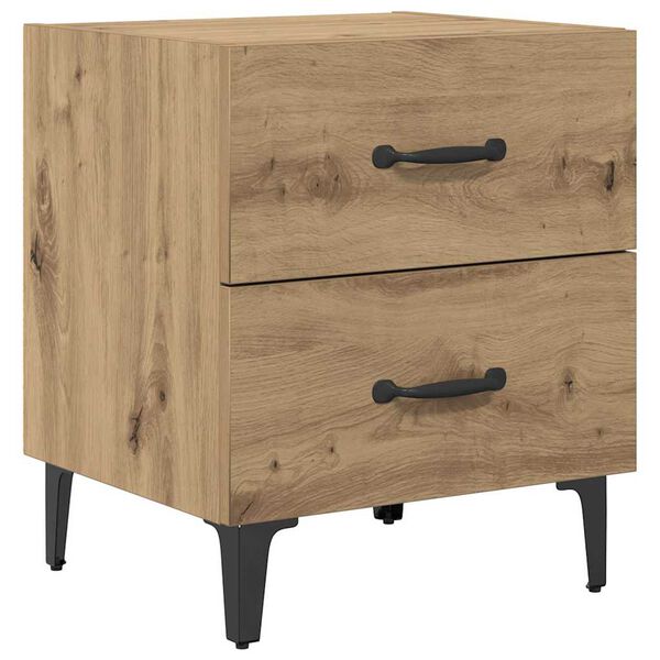 vidaXL Mueble cama con caj&oacute;n Roble artesanal 40 x 35 x 47,5 cm