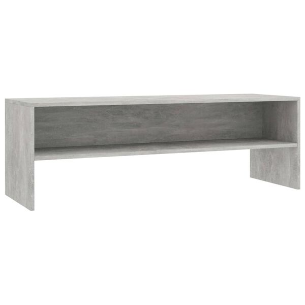 vidaXL Mueble de TV madera contrachapada gris hormigón 120x40x40 cm