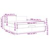 vidaXL Estructura de cama otomana con colchón tela crema 160x200cm