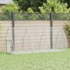 vidaXL Conejera acero galvanizado plateado 300x105x120 cm