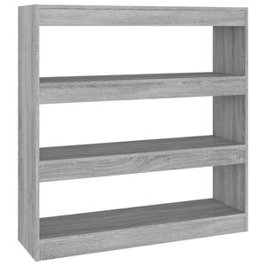 vidaXL Estanter&iacute;a/divisor espacios gris Sonoma 100x30x103 cm