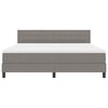 vidaXL Cama tipo Box Spring con colch&oacute;n Taup&eacute; 180 x 200 cm tela