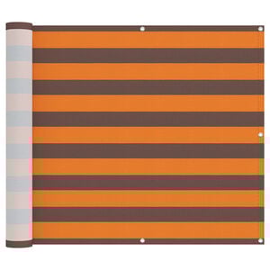 vidaXL Pantalla de Balc&oacute;n Naranja y Marr&oacute;n 90 x 200 cm